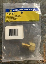 YELLOW JACKET 1/4" ACME MALE X 1/4" FEMALE HEX (R-134a) 19162