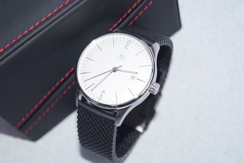 Swiss Made Genuine BMW M Motorsport Men`s Automatic Watch with Rubber Band - 第 3/11 張圖片
