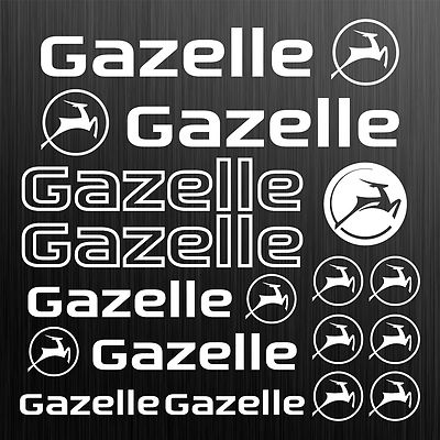 Gazelle aufkleber sticker decal fahrrad bike 15 Stücke Pieces