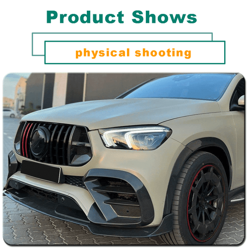 Fit For Benz W167 C167 GLE450 Sport Coupe Real Carbon Front Fins Air Vent Cover - Bild 14 von 15