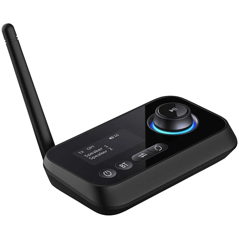 auvisio 2in1-Audio-Sender und -Empfänger mit Bluetooth 5, TOSLINK, LED-Display - Bild 2 von 4