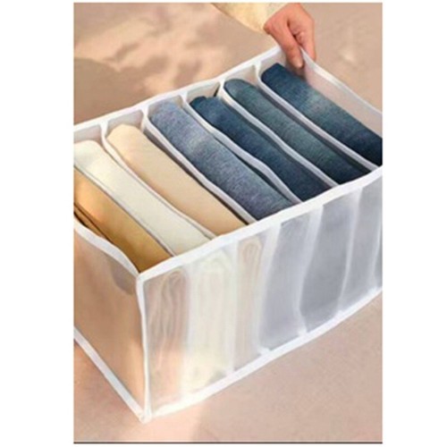 Folding Clothes Box Closet Drawer Organizer Jeans Leggings T-shirt Storage Box - Picture 6 of 13