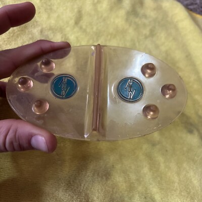 USED Clear Blue Stomp Pad / Scraper Spike Snowboard Stomp Pad Just Add Sticky!