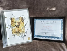 autographed copy of The Big Lebowski script signed by cast COA and jewel case