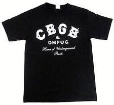 CBGB OMFUG T-shirt Punk Rock CBs Underground Tee Adult Men's Black New