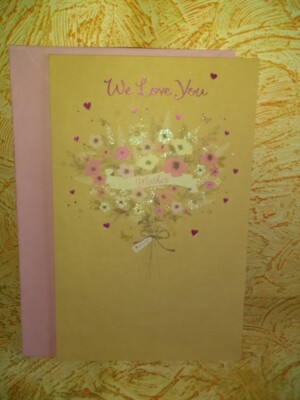 American Greetings 8'' Mother's Day Card We Love You Mean So Much To Our Family