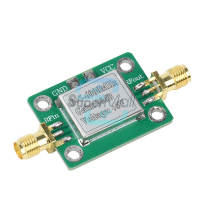 5M-6GHz DC 5V RF Broadband Signal Amplifier Board Gain 20dB Power Module 50ohm