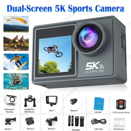 5K HD WiFi Anti-shake Action Waterproof Camera Remote Control Sport Camcorder