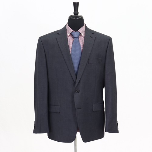 Ralph Lauren 44R Gray Sport Coat Blazer Jacket Solid 2B Wool