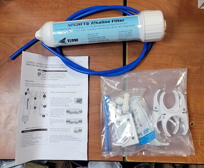 Watts 105377 Alkaline Replacement Water Filter w- 1/4'' Quick Connects NEW!