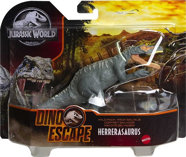 Jurassic World Herrerasaurus Dinosaurier Dino Escape Wild Pack Figur Mattel-image