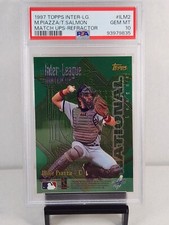 1997 Topps Inter-League Match Ups ILM2 Piazza/Salmon Refractor PSA Gem 10 HOF