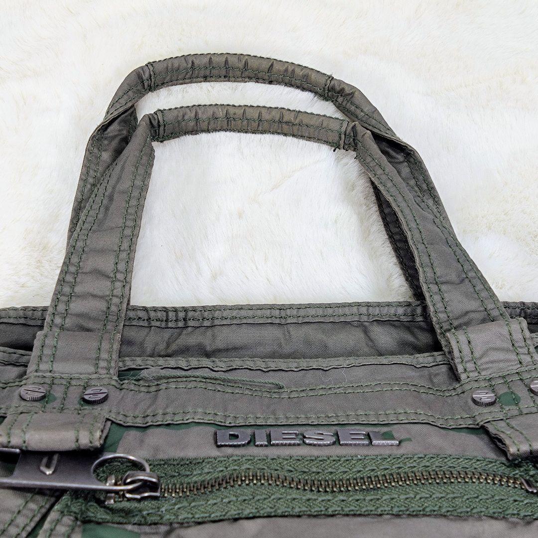 Diesel Women Archive Metal Logo Shoulder Hand bag Khaki Y2K Diesel Women Archive Metal Logo Shoulder Hand bag Khaki Y2K