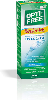 Replenish Multi-Purpose Disinfecting Solution with Lens Case, 10 Fl Oz