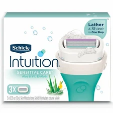 Schickk Intuition Sensitive Care with Aloe Refill Blade Cartridges, 3 Count