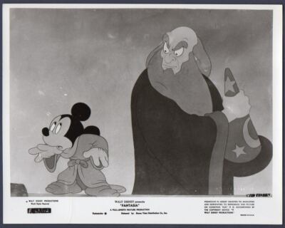 Boss Helper Disney MICKEY MOUSE Sorcerer and helper WALT DISNEY FANTASIA 1963R Vintage ...