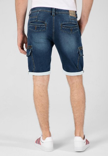 Hombres Pantalones Cortos Cargo Jeans Shorts Pantalones Bermudas Denim Vaqueros - Imagen 3 de 19