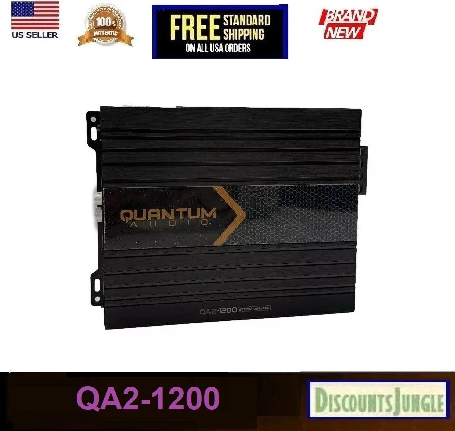 Quantum QA2-1200 2 Channel Class A/B Amplifier 1200 Watts SQ High Power Sound - Image 3 of 3