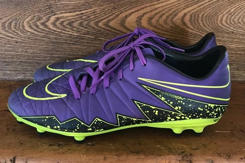 Nike Hypervenom phinish II FG Verde Púrpura Ligero Botines De Fútbol 9.5  8.5 43 | eBay