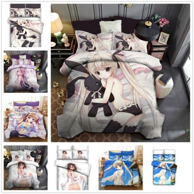Harem anime Bettwäsche-Set 2/3PC Bettbezug Kissenbezug Einzel/Doppel 