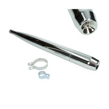 Auspuff chrom für KTM Foxi +