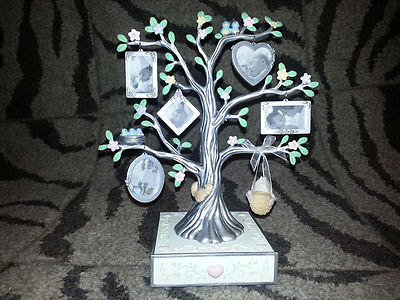 Hallmark Andenken Rock Ein Bye Baby Kind Zinn Bild Foto Tree Groß Tisch