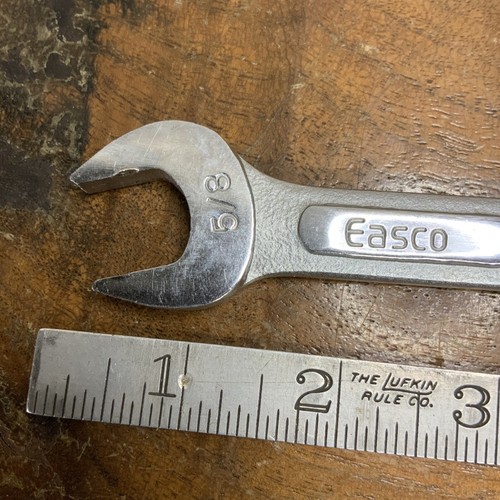 Easco 61 120 Double Open End Wrench Size 5/8” By 9/17” Nice Clean - 第 5/9 張圖片