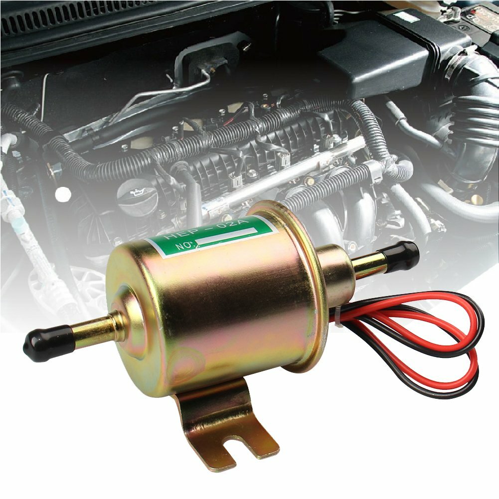 Electric Fuel Pump HEP-02A 4-7 PSI 12V Inline Low Pressure Gas
