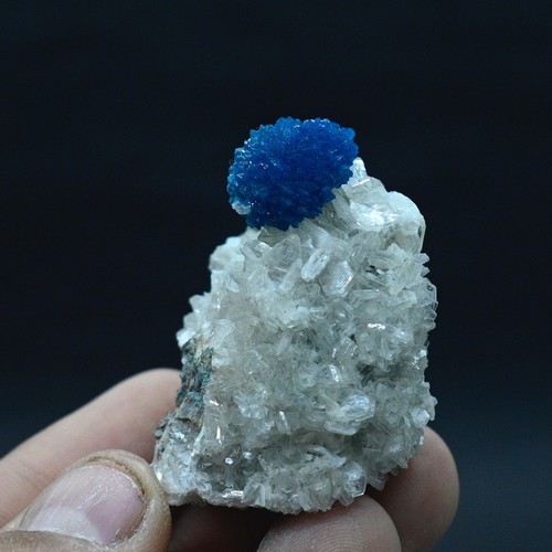 Cavansite on fine heulandite matrix (non precious natural stone) # 4122 - Picture 3 of 5