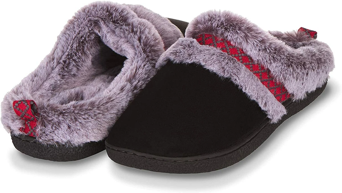 Floopi Womens Small 5 6 Indoor Outdoor Faux Fur Microsuede Clog