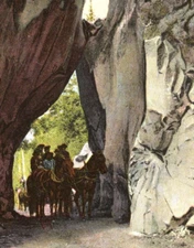 Tunnel Rock Yosemite Valley California Chas Weidner Germany Postcard