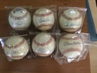 Autographed Baseballs(6)  including Cal Ripken Jr,Jim Catfish Hunter,and 4 other