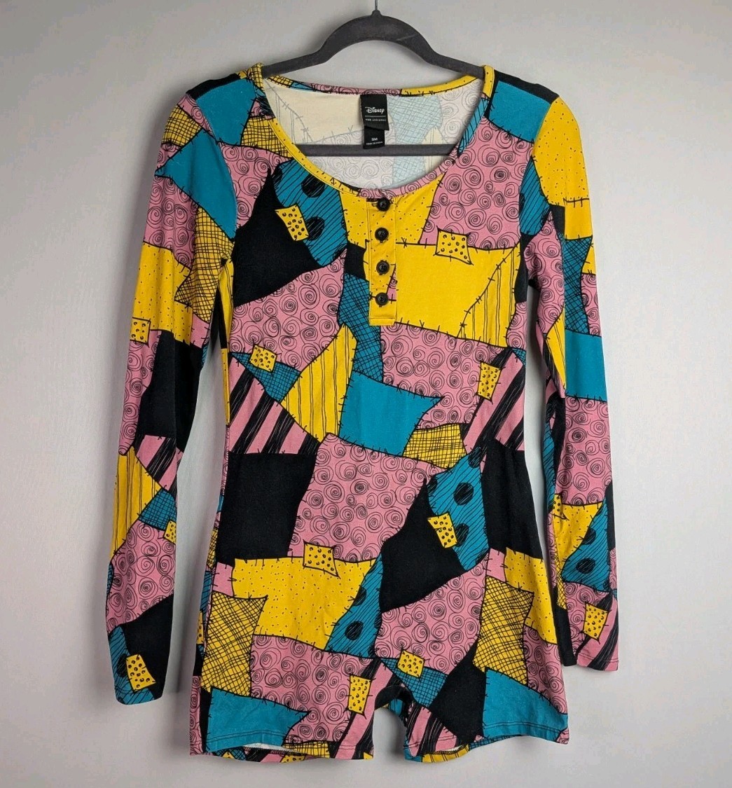 Disney Her Universe The Nightmare Before Christmas Sally Patchwork Romper Small