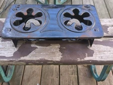 Vintage Sterno Cook Top Camping Survival Black 2 Burner Great Condition 