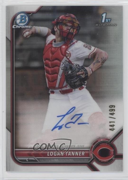 2022 Bowman Draft Chrome Pick Refractor 441/499 Logan Tanner #CDA-LT Auto 16mf