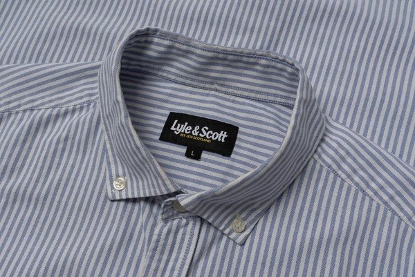 Men Lyle & Scott Shirt White Cotton 40 /L / 48