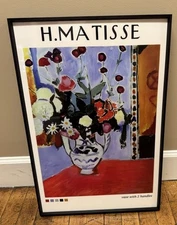 16 x 24 Aluminum framed Matisse print w/text NEW shipping included
