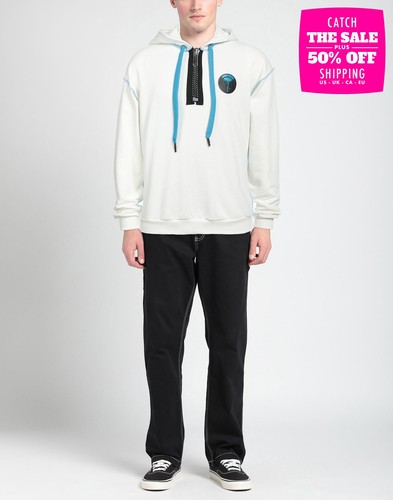 RRP€196 TAKESHY KUROSAWA Hoodie Size S Chunky Zip Long Sleeves Made in Italy