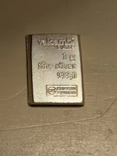 1 gram Silver Bar - Valcambi