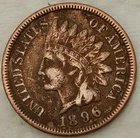 1896 Indian Head Cent Penny 1C - Grade - VF - #14806