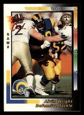 Alvin Wright 1992 Wild Card #8 Los Angeles Rams FOOTBALL *079