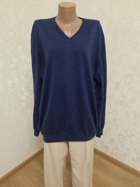 Women Olymp Sweater Navy Wool 50 / 4XL / 58
