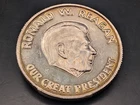 🔥 VINTAGE Ronald Reagan CINEMA TELEVISION ACTOR 1 TROY OZ .999 SILVER ROUND 🔥
