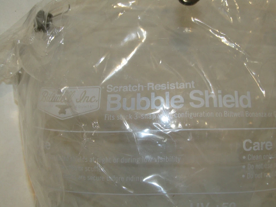 Biltwell Inc. Пузырьковый щит прозрачный устойчивый к царапинам противотуманный УФ + 50-новый - Изображение 2 из 4