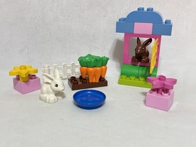 LEGO DUPLO SET# 4623 Easter Bunny Rabbits Carrots  w/Instructions