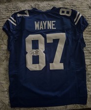Reggie Wayne Autographed Indianapolis Colts Custom Jersey JSA Certified
