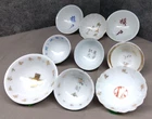 WW2 II Japanese Army Military Pottery Sakazuki Commem. Sake Cup 9Set Chip #1169