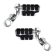 Chrome 1-1/4" Highway Pegs Foot Rest Engine Guard Mounts For Harley Road Glide
