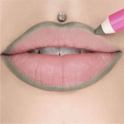 Jeffree Star Cosmetics Velour Lip Liner 0.042 oz / 1.2g Dirty Money Gray Green
