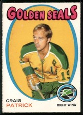 1971-72 O-Pee-Chee #184 Craig Patrick EX/EX-MT